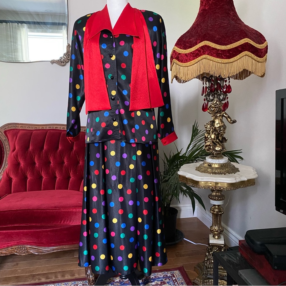 Fabulous Vintage Simon Chang 3 piece set ❤️🖤💛💙💚